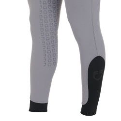 Pantaloni aderenti con grip integrale da uomo Aria Equestro Grigio ghiaccio Pantaloni aderenti con grip integrale da uomo Aria Equestro Grigio ghiaccio
