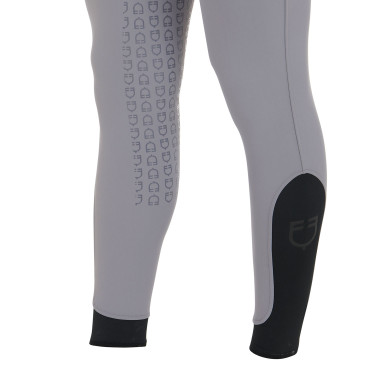 Pantaloni aderenti con grip integrale da uomo Aria Equestro Grigio ghiaccio Pantaloni aderenti con grip integrale da uomo Aria Equestro Grigio ghiaccio