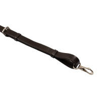 Martingala in cuoio con impunture a contrasto Equestro Marrone scuro