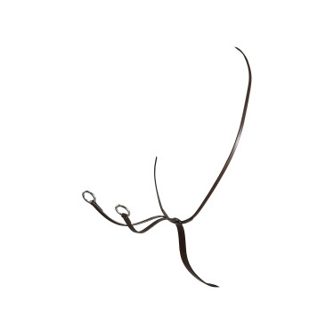 Martingala con collare in cuoio Equestro Marrone scuro