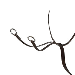 Martingala con collare in cuoio Equestro Marrone scuro