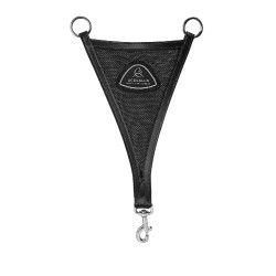 Martingala con pettorale in cuoio con inserto in rete Acavallo