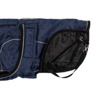 Cappotto per cane con profilo riflettente Ribe Equestro Marina Blu marino Cappotto per cane con profilo riflettente Ribe Equestro Marina Blu marino