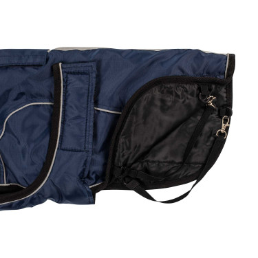 Cappotto per cane con profilo riflettente Ribe Equestro Marina Blu marino