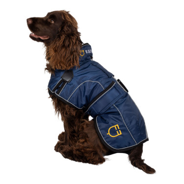 Cappotto per cane con profilo riflettente Ribe Equestro Marina Blu marino