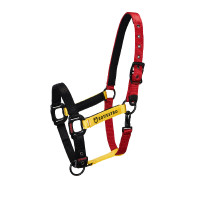 Capestro in nylon Flaggy Equestro Nero / rosso / giallo