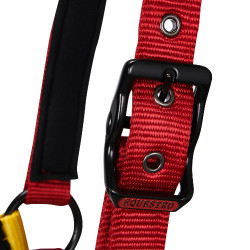 Capestro in nylon Flaggy Equestro Nero / rosso / giallo