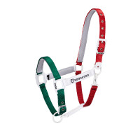 Capestro in nylon Flaggy Equestro Verde / bianco / rosso Multicolore Capestro in nylon Flaggy Equestro Verde / bianco / rosso Multicolore