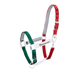 Capestro in nylon Flaggy Equestro Verde / bianco / rosso Multicolore