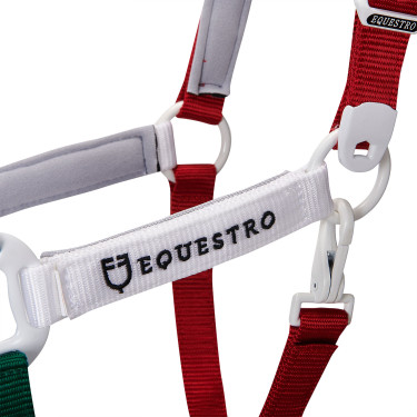 Capestro in nylon Flaggy Equestro Verde / bianco / rosso Multicolore