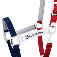 Capestro in nylon Flaggy Equestro Blu navy / bianco / rosso