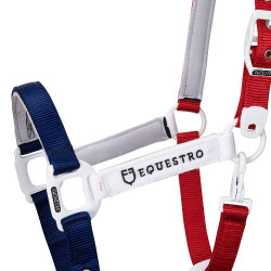 Capestro in nylon Flaggy Equestro Blu navy / bianco / rosso