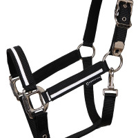 Capestro in nylon White Trim Equestro Nero / nero Capestro in nylon White Trim Equestro Nero / nero