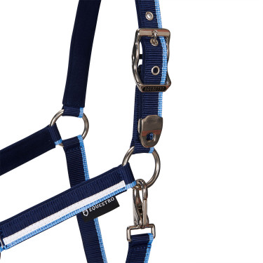 Capestro in nylon White Trim Equestro Marine / blu chiaro