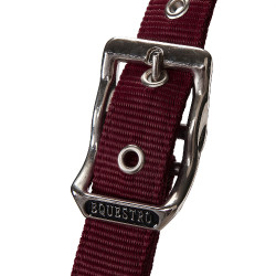 Licol en nylon avec longe et doublure en polaire Equestro Bordeaux Licol en nylon avec longe et doublure en polaire Equestro Bordeaux