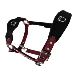 Licol en nylon avec longe et doublure en polaire Equestro Bordeaux Licol en nylon avec longe et doublure en polaire Equestro Bordeaux