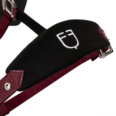 Licol en nylon avec longe et doublure en polaire Equestro Bordeaux Licol en nylon avec longe et doublure en polaire Equestro Bordeaux