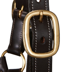 Capezzina in cuoio superiore Equestro Marrone scuro Capezzina in cuoio superiore Equestro Marrone scuro
