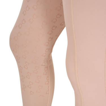 Leggings da bambina aderenti con grip e logo Equestro Leggings da bambina aderenti con grip e logo Equestro