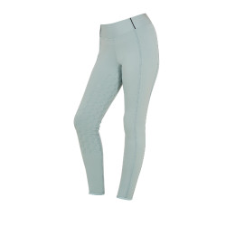 Leggings da bambina aderenti con grip e logo Equestro Nebbia grigia Blu Leggings da bambina aderenti con grip e logo Equestro Nebbia grigia Blu