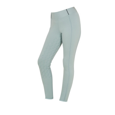 Leggings da bambina aderenti con grip e logo Equestro Leggings da bambina aderenti con grip e logo Equestro