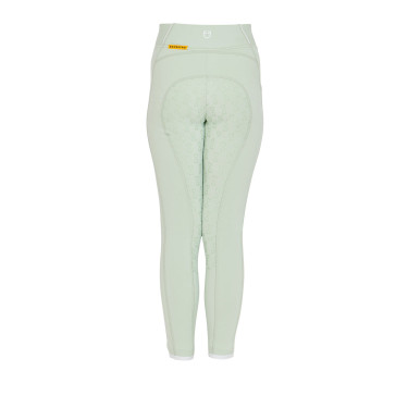Leggings da bambina aderenti con grip e logo Equestro Leggings da bambina aderenti con grip e logo Equestro
