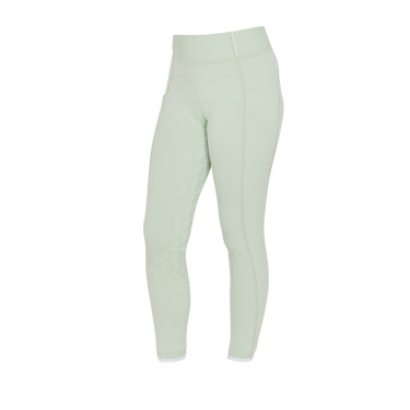 Leggings da bambina aderenti con grip e logo Equestro Leggings da bambina aderenti con grip e logo Equestro