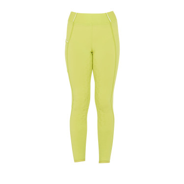 Leggings da bambina aderenti con grip e logo Equestro Leggings da bambina aderenti con grip e logo Equestro