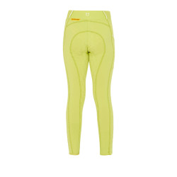 Leggings da bambina aderenti con grip e logo Equestro Limone Giallo Leggings da bambina aderenti con grip e logo Equestro Limone Giallo