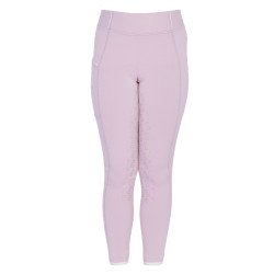 Leggings da bambina aderenti con grip e logo Equestro Lilla Blu Leggings da bambina aderenti con grip e logo Equestro Lilla Blu