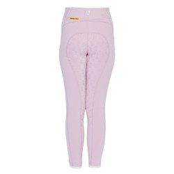 Leggings da bambina aderenti con grip e logo Equestro Lilla Blu Leggings da bambina aderenti con grip e logo Equestro Lilla Blu