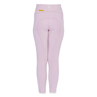 Leggings da bambina aderenti con grip e logo Equestro Leggings da bambina aderenti con grip e logo Equestro