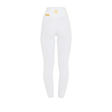Leggings da bambina aderenti con grip e logo Equestro Leggings da bambina aderenti con grip e logo Equestro