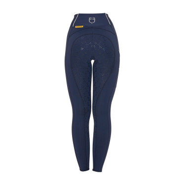 Leggings aderenti da donna con strass Equestro Blazer marine Blu marino