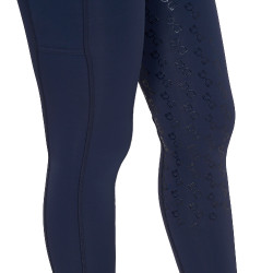 Leggings aderenti da donna con strass Equestro Blazer marine Blu marino