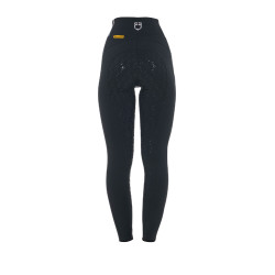 Leggings aderenti da donna con strass Equestro Nero