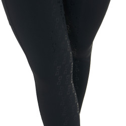 Leggings aderenti da donna con strass Equestro Nero