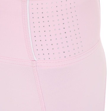 Leggings aderenti da donna con strass Equestro Ballerine Rosa