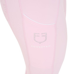 Leggings aderenti da donna con strass Equestro Ballerine Rosa