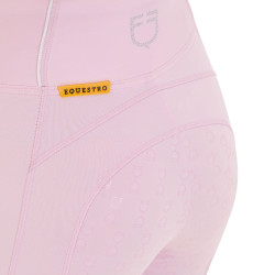 Leggings aderenti da donna con strass Equestro Ballerine Rosa