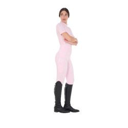 Leggings aderenti da donna con strass Equestro Ballerine Rosa