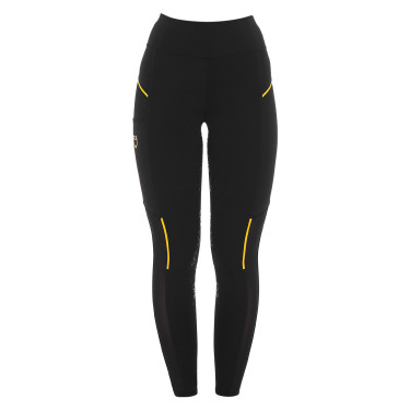 Leggings aderenti da donna con inserti in micro-mesh Equestro Leggings aderenti da donna con inserti in micro-mesh Equestro