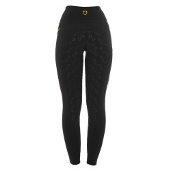 Leggings aderenti da donna con inserti in micro-mesh Equestro Leggings aderenti da donna con inserti in micro-mesh Equestro