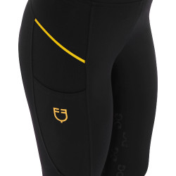 Leggings aderenti da donna con inserti in micro-mesh Equestro Leggings aderenti da donna con inserti in micro-mesh Equestro