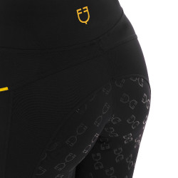 Leggings aderenti da donna con inserti in micro-mesh Equestro Leggings aderenti da donna con inserti in micro-mesh Equestro