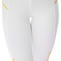 Leggings aderenti da donna con inserti in micro-mesh Equestro Bianco