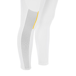 Leggings aderenti da donna con inserti in micro-mesh Equestro Bianco
