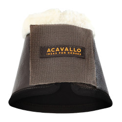 Campanelle in ecopelle montone con chiusura in velcro Acavallo Marrone