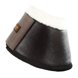 Campanelle in ecopelle montone con chiusura in velcro Acavallo Marrone