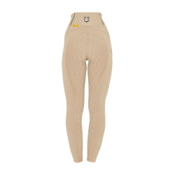 Leggings aderenti da donna con grip completo Classic Equestro Incenso Beige